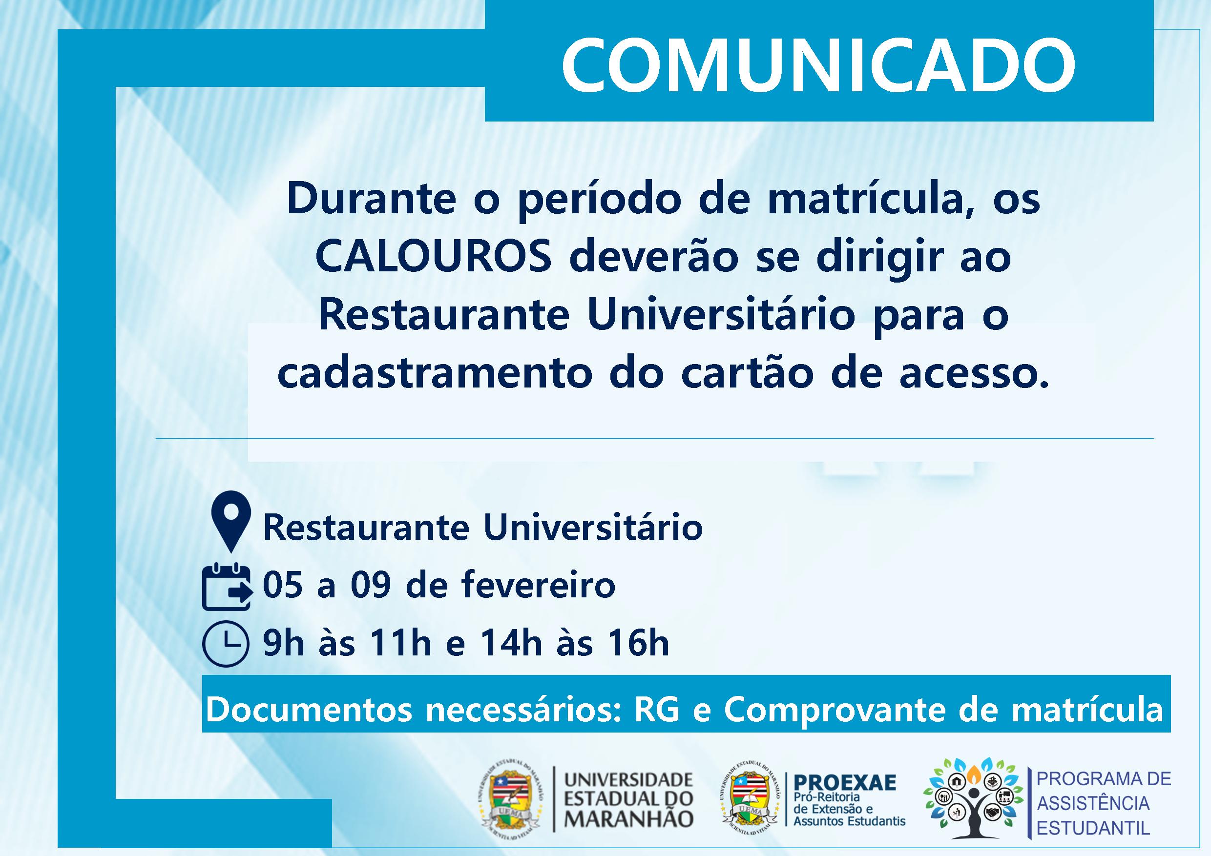 Uncategorized, RU – Restaurante Universitário