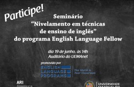 Participe do seminário “Nivelamento em Técnicas de Ensino de Inglês”