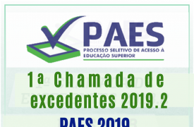 Divulgada 1ª lista de excedentes do PAES 2019.2