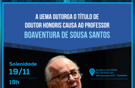 UEMA concede título de Doutor Honoris Causa ao pesquisador português Boaventura de Sousa Santos