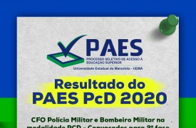 UEMA divulga relação de candidatos aprovados no exame intelectual PAES PCD 2020