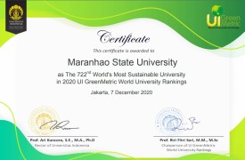 UEMA é avaliada pela primeira vez pelo UI GreenMetric World University
