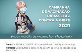 Disponível vacinação contra gripe para servidores da UEMA beneficiários do plano ASSEFAZ