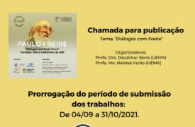 Prorrogadas as inscrições da Chamada para publicação sobre o tema “Diálogos com Freire”
