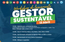 Workshop de Lançamento do Curso Gestor Sustentável acontece na próxima quarta-feira (13)