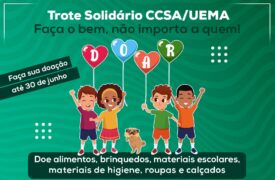 Trote Solidário do CCSA: Doações podem ser feitas até 30 de junho