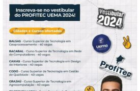 Inscrições do Vestibular ProfiTec Uema 2024 encerram amanhã (28)