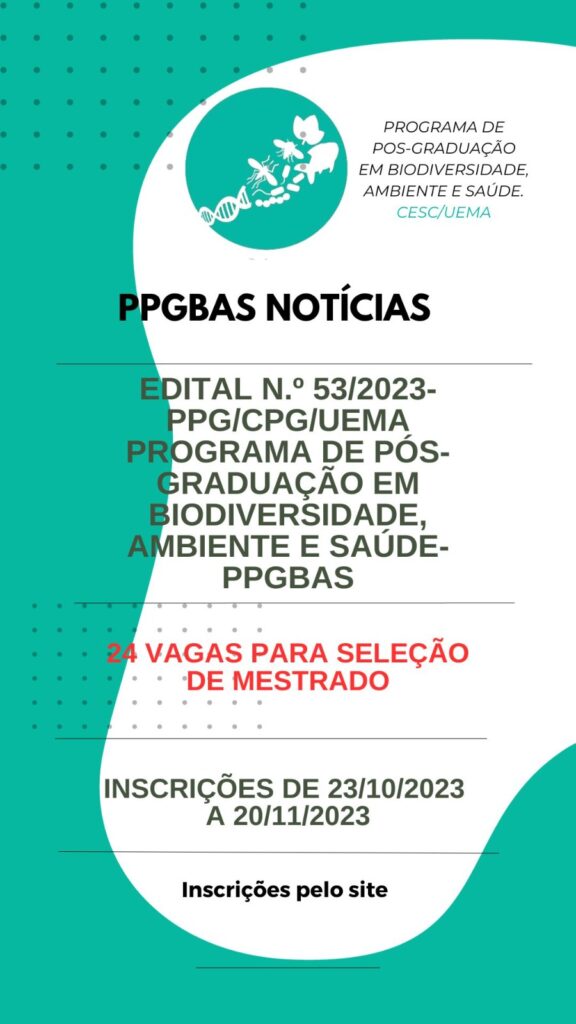 Uema Seguem Abertas As Inscrições Para O Mestrado Em Biodiversidade