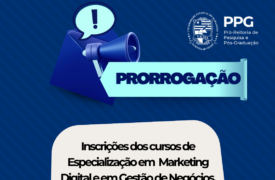 Inscrições para especializações em Gestão de Negócios e em Marketing Digital vão até dia 09 de setembro