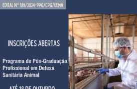 Inscrições abertas para mestrado e doutorado em Defesa Sanitária Animal