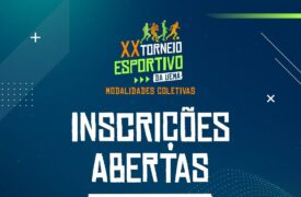 Inscrições abertas para o XX Torneio Esportivo de Modalidades Coletivas