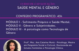 Curso de Capacitação sobre Saúde Mental e Gênero será realizado na Uema em outubro