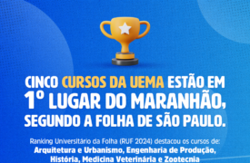 Cinco cursos da Uema lideram ranking da Folha de São Paulo no Maranhão